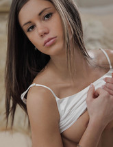 Petite erotic teen Caprice toying her pussy from X-Art Beauties