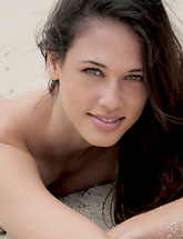 Bikini babe Tiffany Thompson teasing on beach from X-Art Beauties